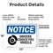 Signmission Drivers Chock Your Wheels OSHA Notice Sign, Plastic, 24in W x 18in L, 2PK OS-2PACK-NS-P-1824-L-15511 - alternate 6